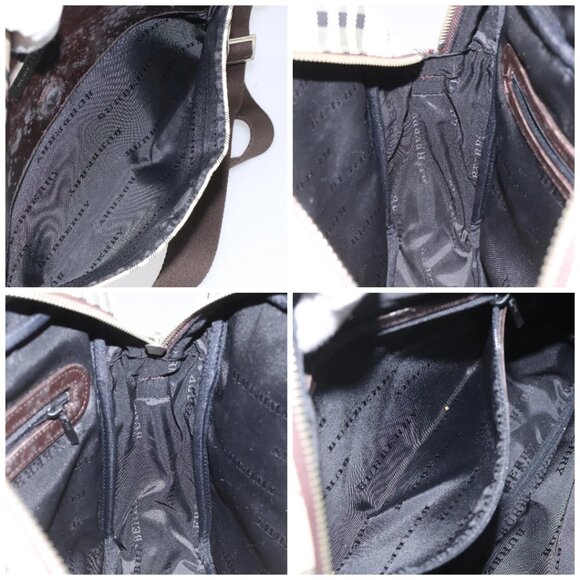 BURBERRY Nova Check Shoulder Bag Canvas Beige Auth 110227 - Picture 16 of 16